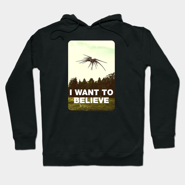 I Want to Belive - UFO - Black - Sci-Fi Hoodie by Fenay-Designs